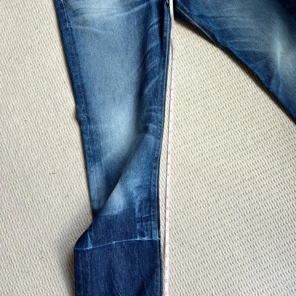 AYR The Crush Jeans size 30 100% cotton denim barracuda wash straight crop - Picture 5 of 8